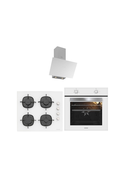 Silverline BO65E1W01 - CS5335W01 - 3481 Flam Beyaz Cam Ankaste Set