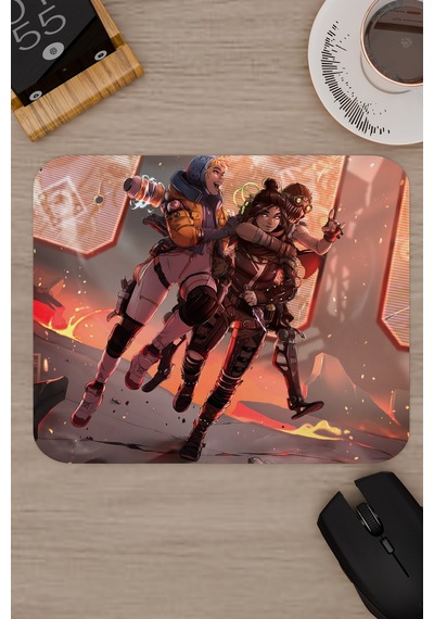 Apex Legends Kaymaz Dikişli Kauçuk Oyuncu Mousepad V2 - 22x18 Gaming Mouse Pad Fare Altlığı