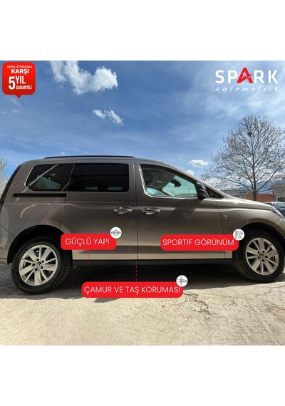 Volkswagen Caddy 2021- Yılı Ve Sonrası Uyumlu Yan Marşpiyel 2 Parça