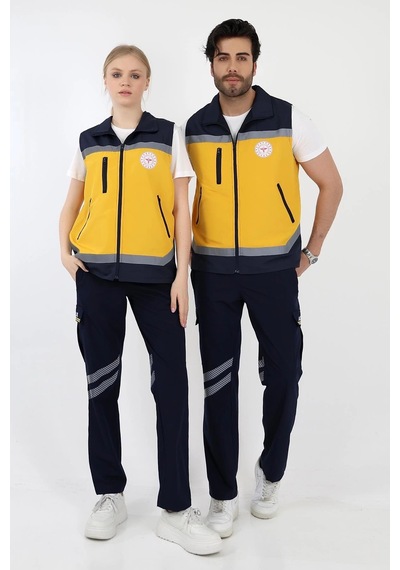Acil Sağlık Sarı Unisex Yazlık Yelek