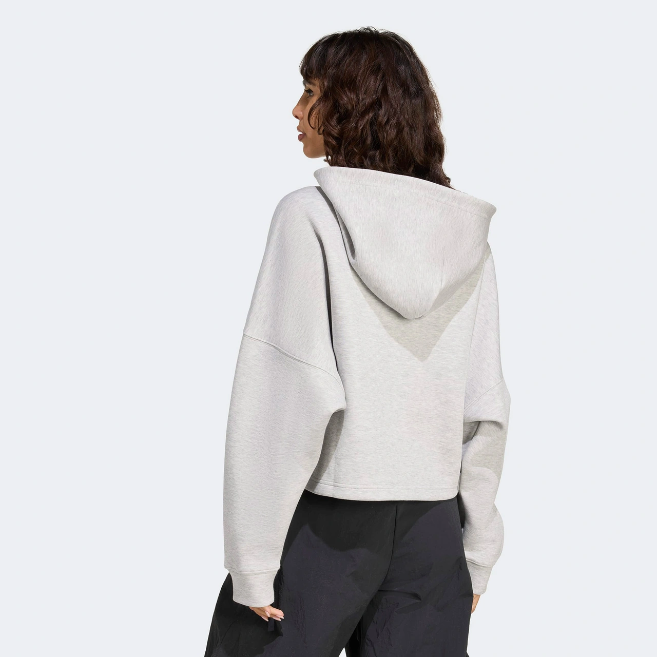 adidas 3 Stripes Hoody Kadın Gri Sweatshirt Jw3596 Gri