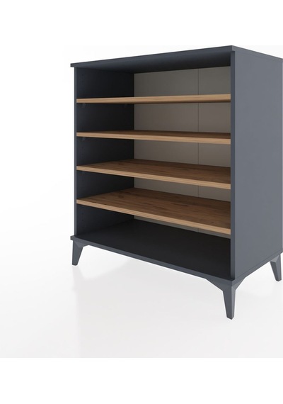 Hyperion Şifonyer 4 Raflı 88x44x96 Antrasit-çam Antrasit