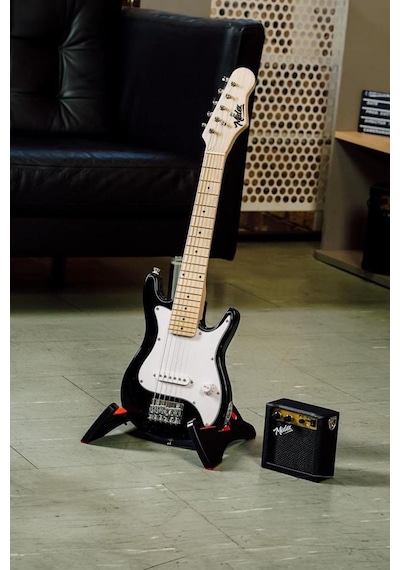 Midex Ceg-30wb 4-6 Yaş Çocuklar İçin Amfili Full 1/4 30 İnç Elektro Gitar Seti White Black
