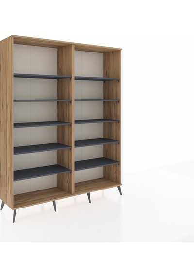 Hyperion Gardrop 10 Raflı 176x44x221 Çam-çam/antrasit Çam/antrasit Hyperion Gardrop 10 Raflı 176x44x221 Çam-çam/antrasit Çam/antrasit