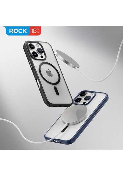Rock Apple Uyumlu iPhone 16 Pro Guard Serisi Silikon Kılıf Siyah