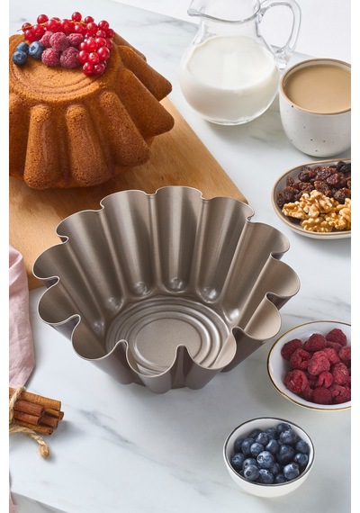 Karaca Mocca Dilimli Kek Kalıbı 22 Cm Gri