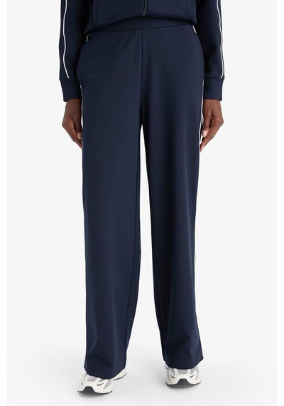 Defacto Defactofit Wide Leg Cepli Geniş Paça Standart Boy Sporcu Pantolon F3846ax25aunv253 Lacivert