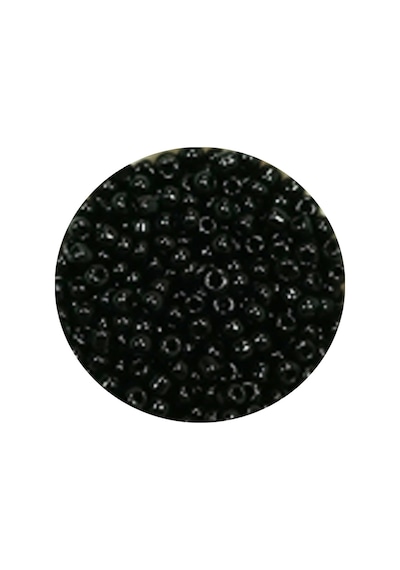 Dökme Cam Kum Boncuk 11/0 2 Mm - 20 Gram - Siyah - Bnc010