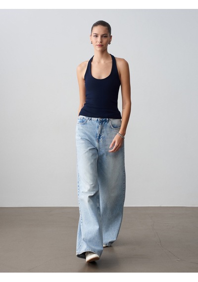 Dilvin 21052 Halter Yaka Top-k.lacivert