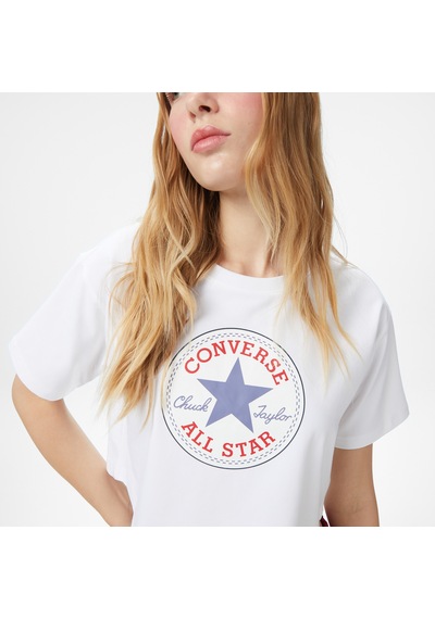 Converse Baskılı Kadın Beyaz T-shirtcvw5t107