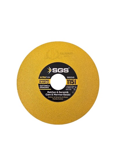 Sgs Cam-dekton-seramik-mermer Elmas İnce Kesme Taşı 115 Mm.