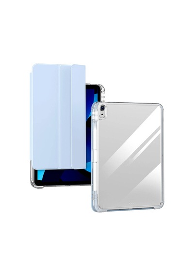Apple Uyumlu iPad Air 11inç M2 Kılıf Kalem Bölmeli Akrilik Şeffaf Ayrılabilir Case A2902 A2903 A2904