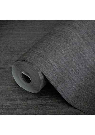Alfa Kumaş Desen Duvar Kağıdı 3711-6, Koyu Gri, 16,50 M² Silinebilir Ce, Iso 9001, Iso 10002