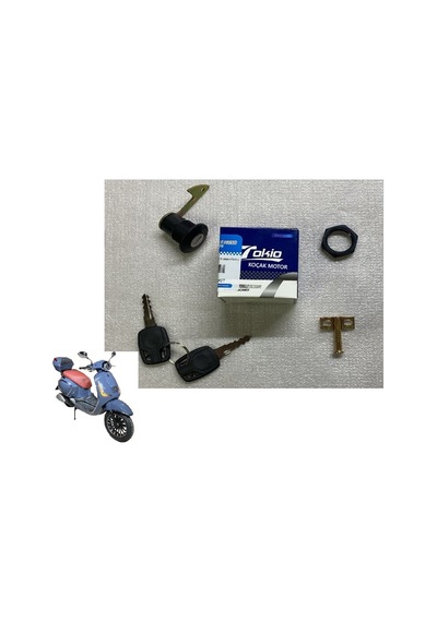 Rks Dark Blue Arka Bagaj Kilidi Siyah