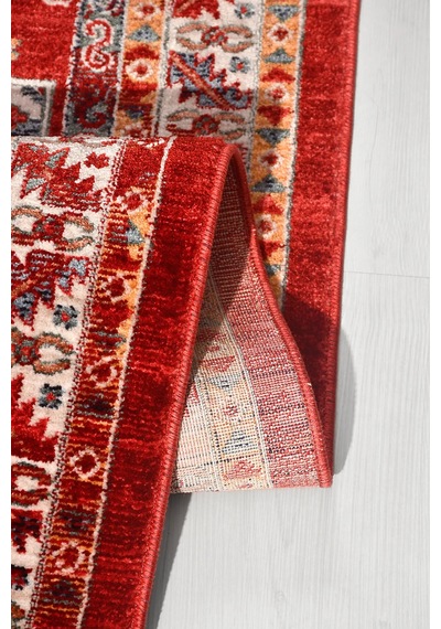 Anatolıa Halı Buhara -vintage - Kırmızı/ekru/turuncu - Sabit Ölçü