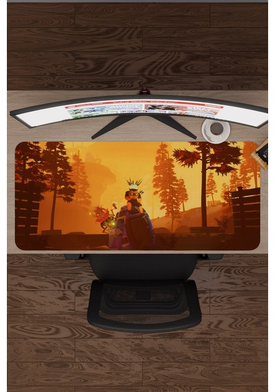 Risk Of Rain Kaymaz Dikişli Kauçuk Oyuncu Mousepad V1 - 90x40 Xxl Gaming Mouse Pad Fare Altlığı