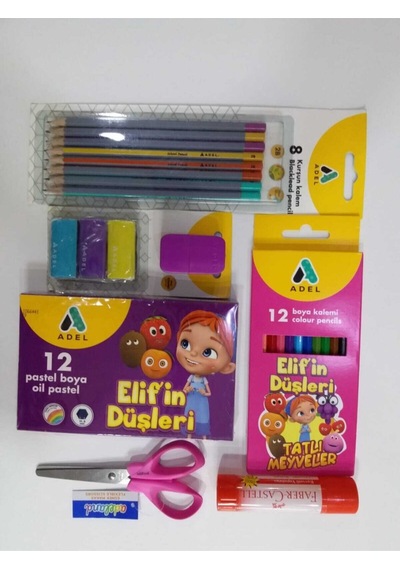 Elifin Düşleri Öğrenci Seti Çok Renkli