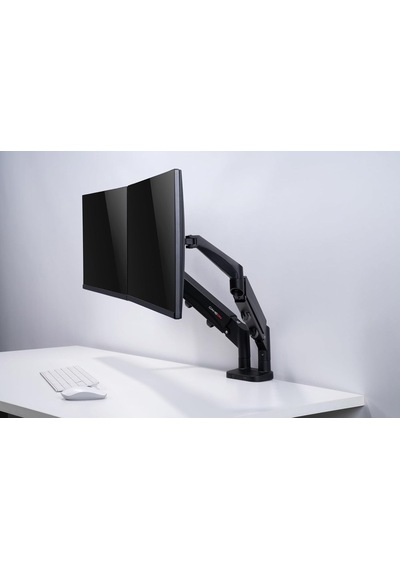 Tr Go-5350 Dual Monitor Arm, Gas Spring Adjustable Stand For 43 To 81 Cm Screens, 9 Kg Load Per Arm, 180 Rotation Stop
