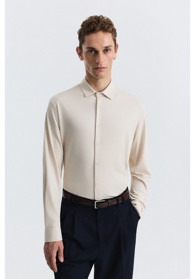 Antioch Comfort Slim Gömlek Bej