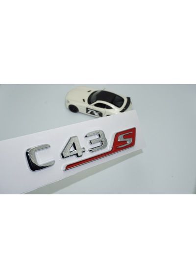 Dk Tuning C43s Bagaj Krom Kırmızı Abs 3m 3d Yazı Logo Benz İle Uy