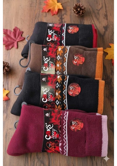 Yün Çorap 4'lü Paket Asorti Set2