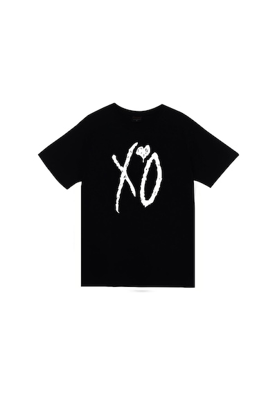 The Weeknd Starboy Baskılı Unisex %100 Pamuk Siyah T-shirt SIYAH