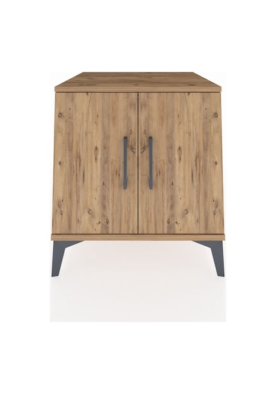 Kronos Komodin 2 Raflı 2 Kapaklı 60x59x64 Çam-çam Çam