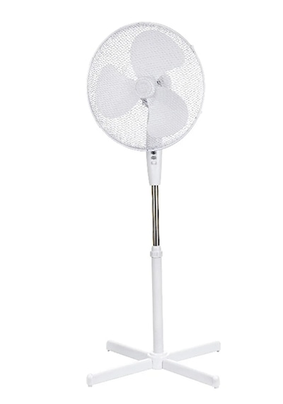 Opp Ayaklı 40 Cm Beyaz Vantilatör 45 Watt 90 Derece