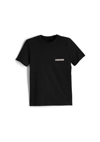 Rakerplus Siyah %100 Pamuk Unisex Kısa Kollu Çocuk Tişört SIYAH