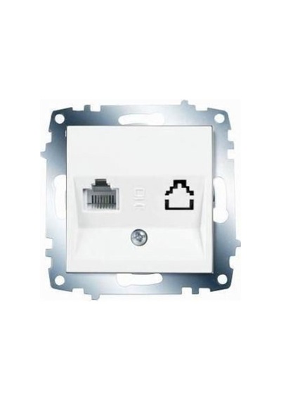 Viko Karre/meridian Beyaz Tekli Nümeris Cat-3 Telefon Prizi Çerçevesiz - 90967013