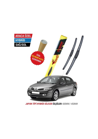 Renault Megane 2 İnwells Hybrid Silecek Takımı 2003-2005