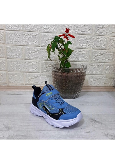 M.p. One 3222 Mavi Cırtlı Hafif Erkek Çocuk Spor Ayakkabı 001