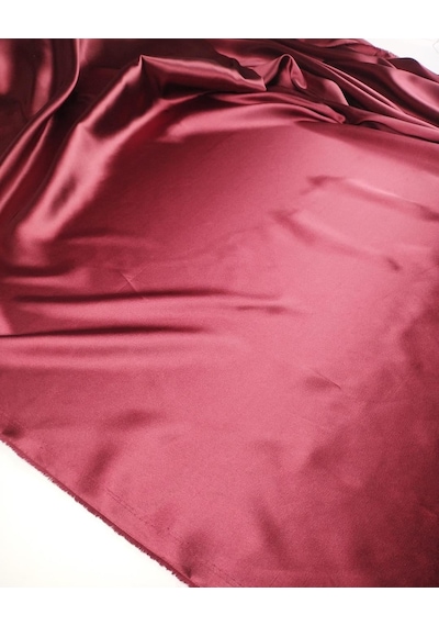 Bordo Renkte Saten Kumaş En: 145cm-11024