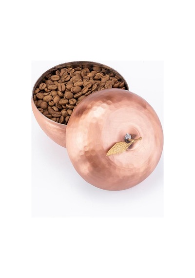 El İşi Bakır Elma Şeklinde Baharatlık, Mat Bakır Kaplama, Altın Yaprak Detaylı, Kalaylı İç Yüzey, 10.5 Cm Çap, Otantik Dövme Tasarım, Mutfak Dekoratif Çok Renkli El İşi Bakır Elma Şeklinde Baharatlık, Mat Bakır Kaplama, Altın Yaprak Detaylı, Kalaylı İç Yüzey, 10.5 Cm Çap, Otantik Dövme Tasarım, Mutfak Dekoratif Çok Renkli