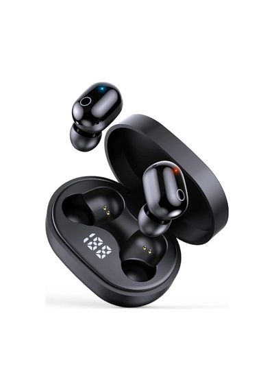 Siyah Pro Ledli Şarj Göstergeli 5.0 Bluetooth Kulaklık Uyumlu