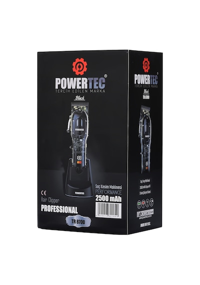 Powertec TR-8700 Saç Sakal Tıraş Makinesi (Black)