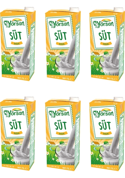Yörsan %3 Yağlı Süt 1 Lt X 6 Adet