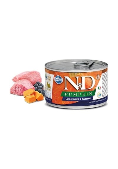 N&D Tahılsız Kuzu Etli Bal Kabaklı & Yaban Mersinli Konserve Yetişkin Köpek Maması 140 G