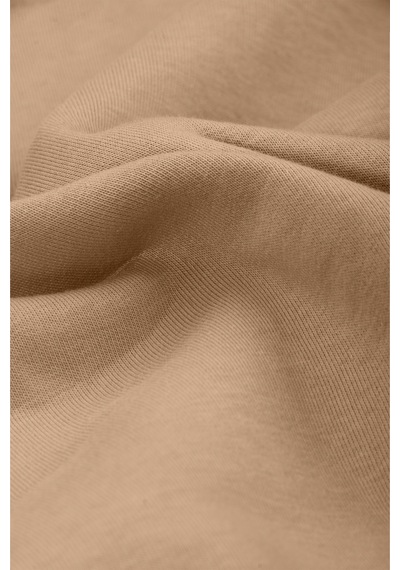 Rizzup Erkek Camel Relax Fit İçi Polarlı Polo Yaka Sweatshirt Pamuklu Kalın Sweatshirt 2600762