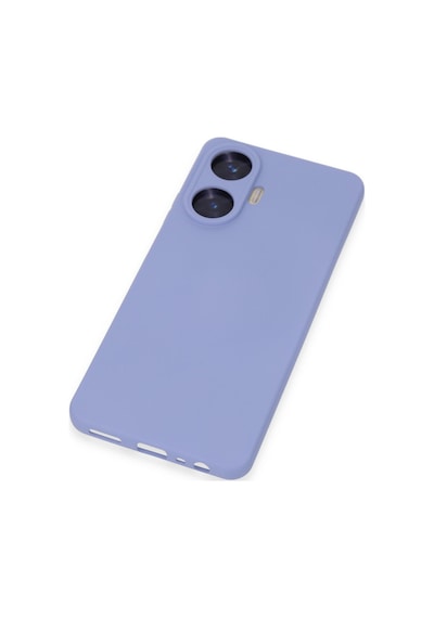 Realme C55 Uyumlu Kılıf Nano İçi Kadife Silikon - Lila