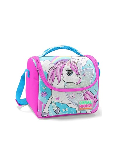 Coral High Mavi Unicorn Kız Çocuk İlköğretim Okul Sırt Çantası Ve Beslenme Çanta Seti