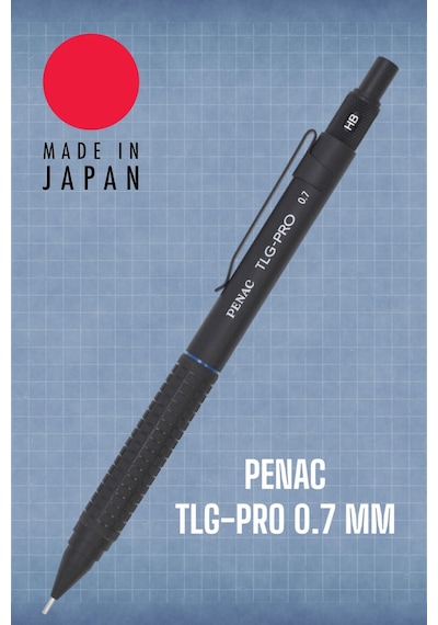 Penac Tlg-pro 0.7 Mm Siyah Uçlu Kalem Çok Renkli
