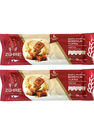 Zühre Hanım Baklavalık Böreklik Yufka 800 Gr X 2 Adet