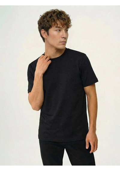Erkek T-shirt Lf2042724 Siyah