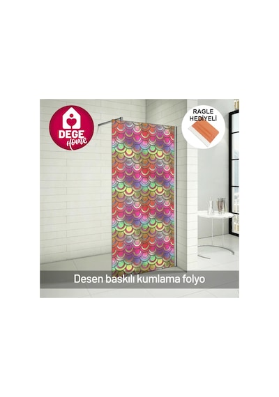 Vitray Desenli Buzlu Cam Folyosu. Duşakabin, Balkon, Mutfak, Banyo, Ofis Camı. Desen No: 11005 Gri
