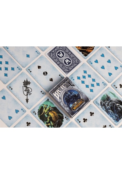 Bicycle World Of Warcraft Wrath Of The Lich King Oyun Kağıdı Kartı Kartları Destesi Koleksiyonluk Mavi