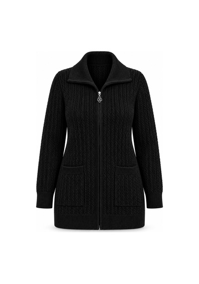 Mutlu City Yeni Model Kadın Orta Yaş Ve Üzeri Triko Örgü Fermuarlı Hattuş Anne Hırka 2711 Siyah Mutlu City Yeni Model Kadın Orta Yaş Ve Üzeri Triko Örgü Fermuarlı Hattuş Anne Hırka 2711 Siyah