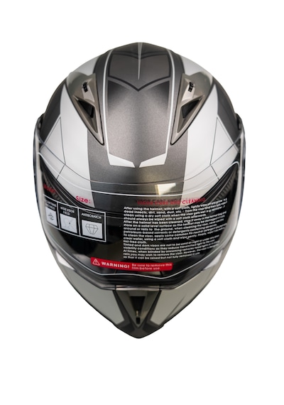 Helmets JK20 - 902 Çene Açılır Güneş Vizörlü Motosiklet Kaskı Gri
