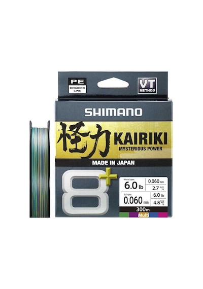 Shimano Kairiki 8+ 300m Multi Clour Örgü İp Misina 0,23mm