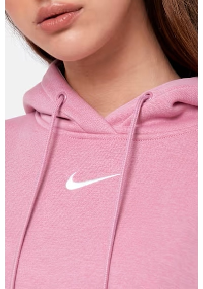 Nike Sportswear Phoenix Fleece Pullover Hoodie Kadın Kapüşonlu Sweatshirt Pembe Pembe